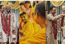 Photo of शादी के बंधन में बंधा समलैंगिक जोड़ा, हल्दी से लेकर मेहँदी सेरेमनी तक की फोटो वायरल
