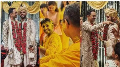 Photo of शादी के बंधन में बंधा समलैंगिक जोड़ा, हल्दी से लेकर मेहँदी सेरेमनी तक की फोटो वायरल
