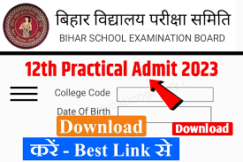 Photo of बिहार विद्यालय परीक्षा समिति ने इंटरमीडिएट वार्षिक परीक्षा 2023 की प्रैक्टिकल परीक्षा के एडमिट कार्ड किए जारी