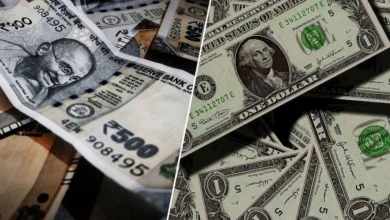 Photo of अमेरिकी डॉलर के मुकाबले रुपया  एक बार फिर 8 पैसे गिरा..