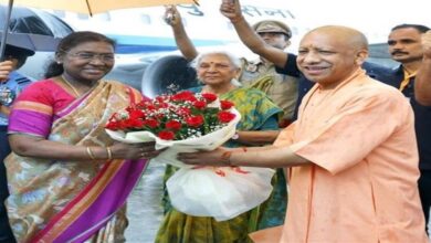Photo of राष्ट्रपति मुर्मू पहुंचीं बरेली, राज्‍यपाल और सीएम योगी ने किया स्वागत!