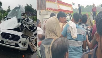 Photo of  मैनपुरी में भीषण हादसा, एक ही परिवार के पांच लोगों की मौत