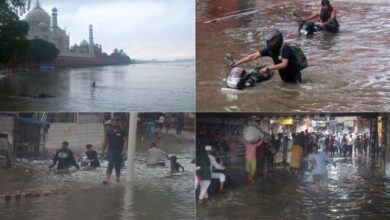 Photo of यूपी:  ताजमहल तक पहुंचा यमुना का पानी…खतरे का निशान हुआ पार, लोगों में दहशत