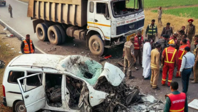 Photo of Gwalior-Bhind Highway Accident: ट्रक-पिकअप की भीषण टक्कर, लखीमपुर खीरी के 8 मजदूरों की मौत