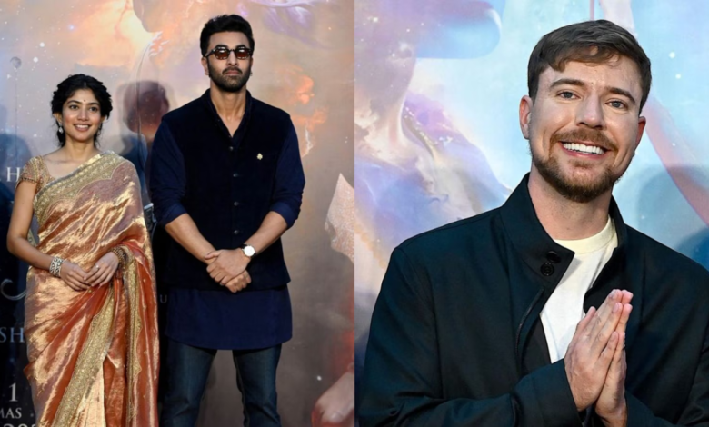 Photo of Ramayana x MrBeast: रणबीर कपूर-साई पल्लवी के साथ दिखे दुनिया के बड़े YouTuber, ‘जय श्री राम’ बोलते नजर आए